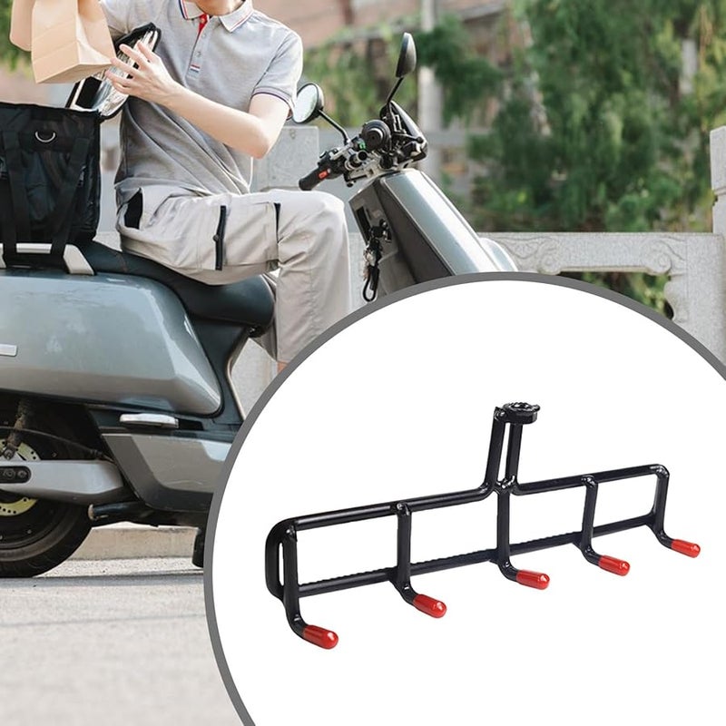 5 Hooks Electric Bicycle Front Hanger for Backpacks and Delivery Accessories High Performance Metal - Image 4